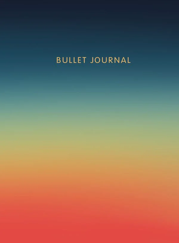Блокнот в точку: Bullet Journal (закат, 160 c., с наклейками)